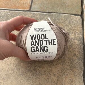 Wool and the Gang Beige Yarn for Arts & Crafts